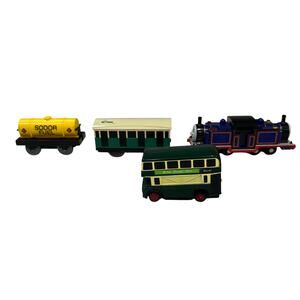 Vintage Tomy Thomas & Friends Green Bugly, Mighty Mac & Coach, and  Soder Fuel